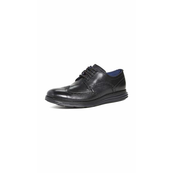 COLE HAAN MEN\'S W-WIDTH OXFORD, BLACK/BLACK, 10 main image 4